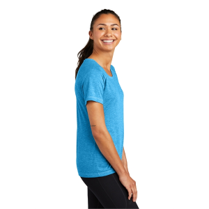 Sport-Tek Ladies PosiCharge Tri-Blend Wicking Scoop Neck ...