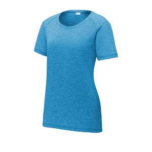 Sport-Tek Ladies PosiCharge Tri-Blend Wicking Scoop Neck ...